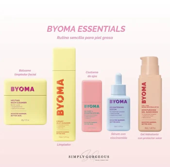 BYOMA Gel-Crème Hydratant Série Sérum Éclat Phyto-Mucin Huile Réparatrice Tonique Lacté