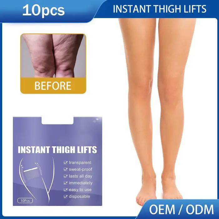 Bande de levage transparente pour contour des cuisses, 10 pièces, pour relâcher la peau sur les jambes, corps, bâton intérieur Ultra fin