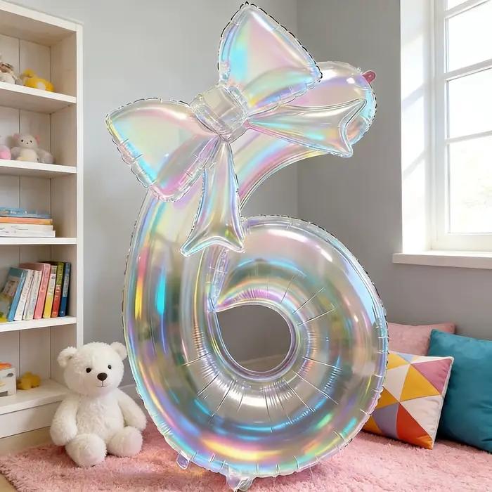 Ballon numérique transparent coloré de 40 pouces, grand ballon décoratif pour fête d'anniversaire, décoration d'événement