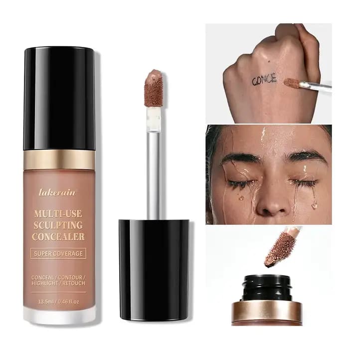 Crème Multi-Usages Couvrante et Hydratante Sans Huile Longue Durée pour Fond de Teint