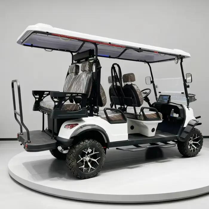 2025 nouveau prix d'ex-usine 2 4 6 8 places 72V véhicule utilitaire électrique tout-terrain chariot de Golf électrique Club voiture voiture de chasse
