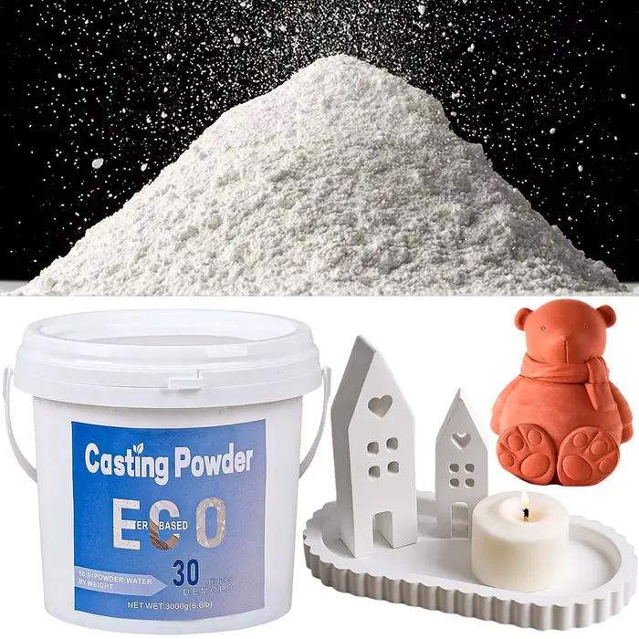 Poudre de gypse haute densité 3KG, accessoires pour moules en argile céramique, matériau de production de ciment DIY, poudre de moulage de résine faite à la main