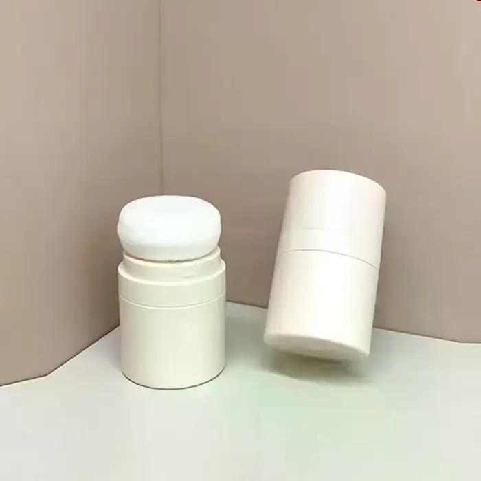 1 pièce Mini boîte vide rechargeable de 10 ml pour poudre libre avec houppette