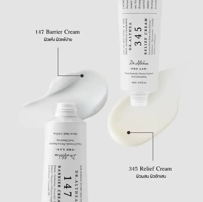 Dr.Althea 147 Barrier 345 Relief Cream Crème Antioxydante Éclaircissante Hydratante Réparatrice Intensive