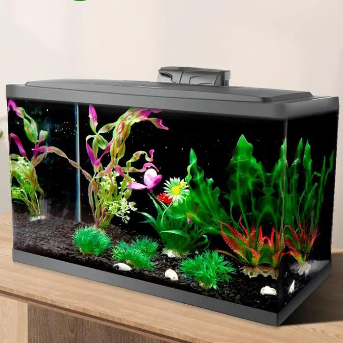 Fond d'aquarium statique adhésif 40x200cm, toile de fond d'aquarium noire, affiche d'aquarium, papier peint d'aquarium, décoration d'aquarium