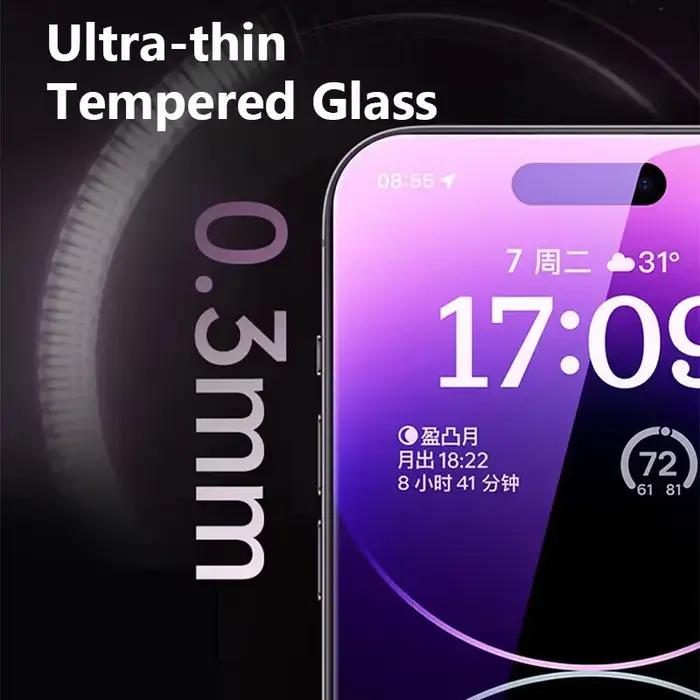 1-5 pièces verre trempé définition HD pour iPhone 17 14 13 12 11 16 15 Pro Max 12 13 X Xs Max XR protecteur d'écran en verre