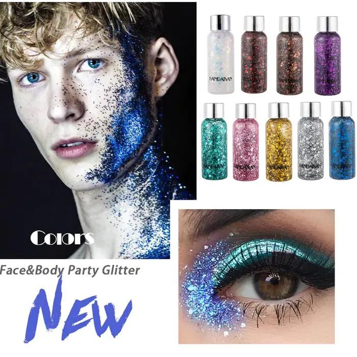 Lotion corporelle à paillettes scintillantes Jay'suing pour femmes, pour corps et visage, 9 couleurs disponibles, durabilité et facilité d'utilisation pour toutes les occasions festives