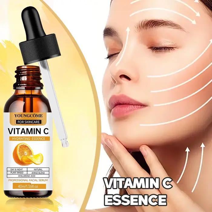 Vitamine C Essence pour le visage dissolvant de taches foncées réparation Anti-âge