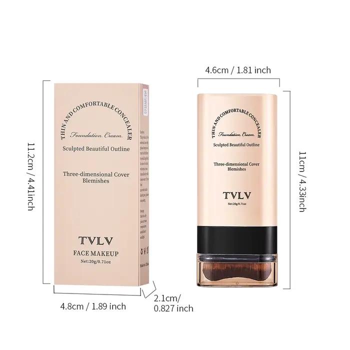 Stick de fond de teint hydratant en velours avec pinceau