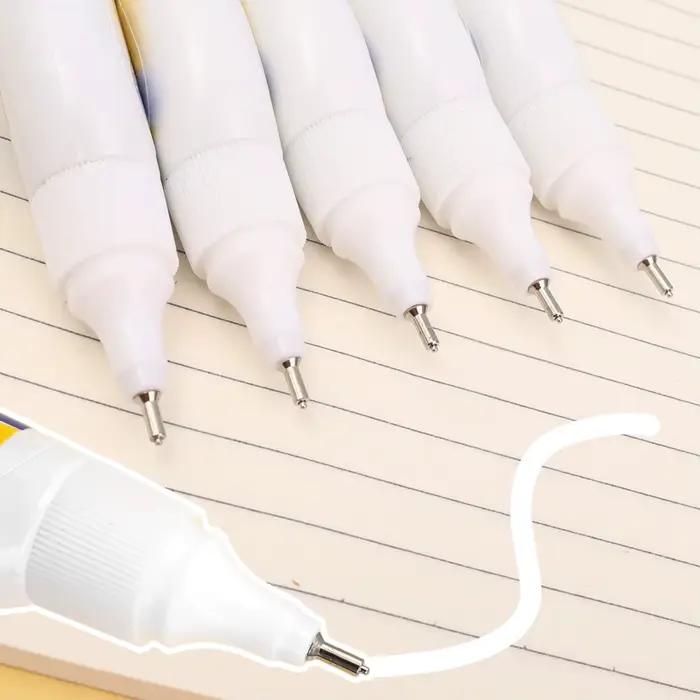 Stylo fluide correcteur Portable pour étudiants, erreurs correctrices, mauvaises questions, fluide correcteur à séchage rapide, papeterie de bureau