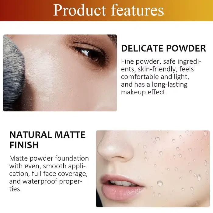 Poudre mate imperméable pour le visage