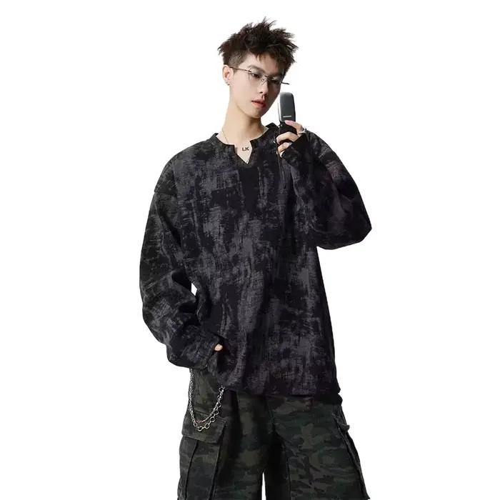 Chemise de base pour homme à col en V, nouvelle collection Printemps 2026, design tendance, polyvalente et chaude