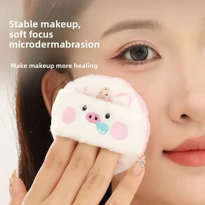 GUOXIAONIU Houpette à poudre libre en peluche, motif Zoo de dessins animés, mignonne, Panda Koala, pour fond de teint et coussin de poudre