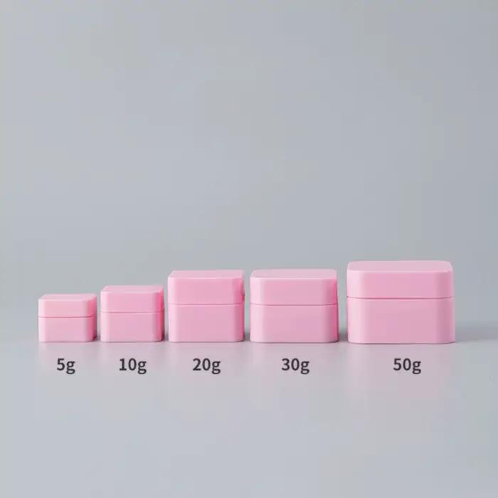 Pot de voyage en plastique pour maquillage