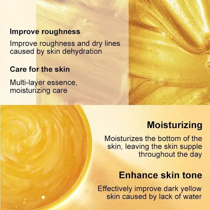 120G 24K crème pour le visage dorée collagène hydratant