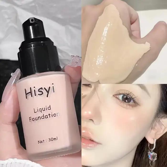 Fond de teint liquide controle huile finition mate longue duree resistant eau teint maquillage coréen naturel parfait occasions speciales