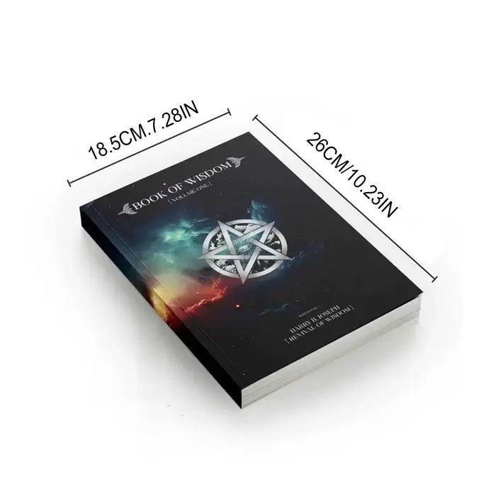 Livre de sagesse avec pages colorées, cahier d'orientation de la vie philosophique pour l'auto-reflet et la méditation