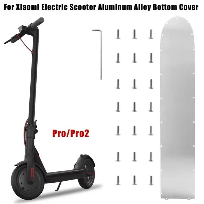 Couvercle inférieur de batterie en acier inoxydable pour Scooter électrique Xiaomi M365 1S Pro Pro2 4 Pro, pièce de panneau de sol antidérapant Anti-Collision