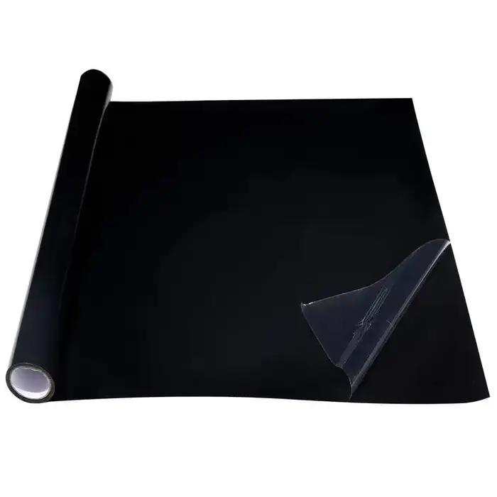 Fond d'aquarium statique adhésif noir, toile de fond pour aquarium, poster d'aquarium, papier peint décoratif pour aquarium