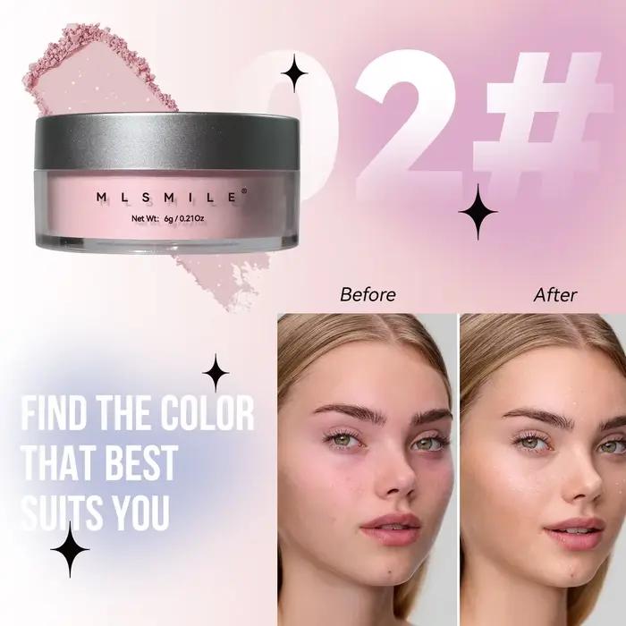 MLSIMLE 4 couleurs naturel miroitant perle réglage poudre contour mise en évidence imperméable à l'eau résistant à la