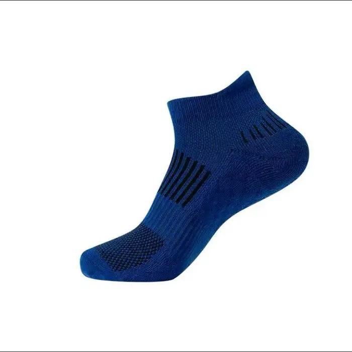 Chaussettes de sport courtes respirantes et anti-odeur, avec semelle absorbante et massante, idéales pour le badminton et la course à pied