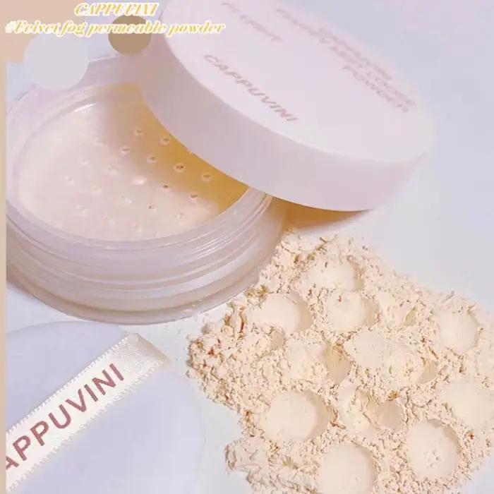 Ensemble de brume de velours poudre de maquillage