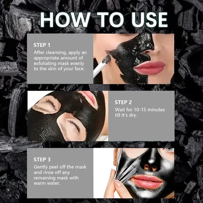 Masque noir au charbon de bambou