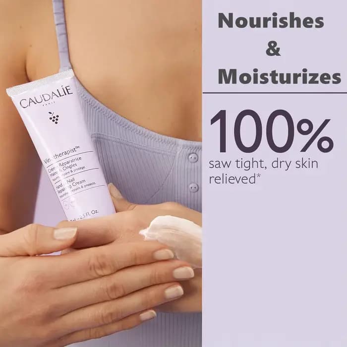 Crème réparatrice pour les mains Caudalie avec beurre de karité et huile de pépins de raisin