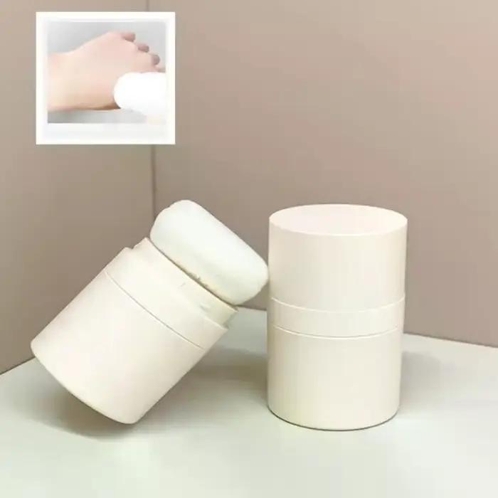 1 pièce Mini boîte vide rechargeable de 10 ml pour poudre libre avec houppette