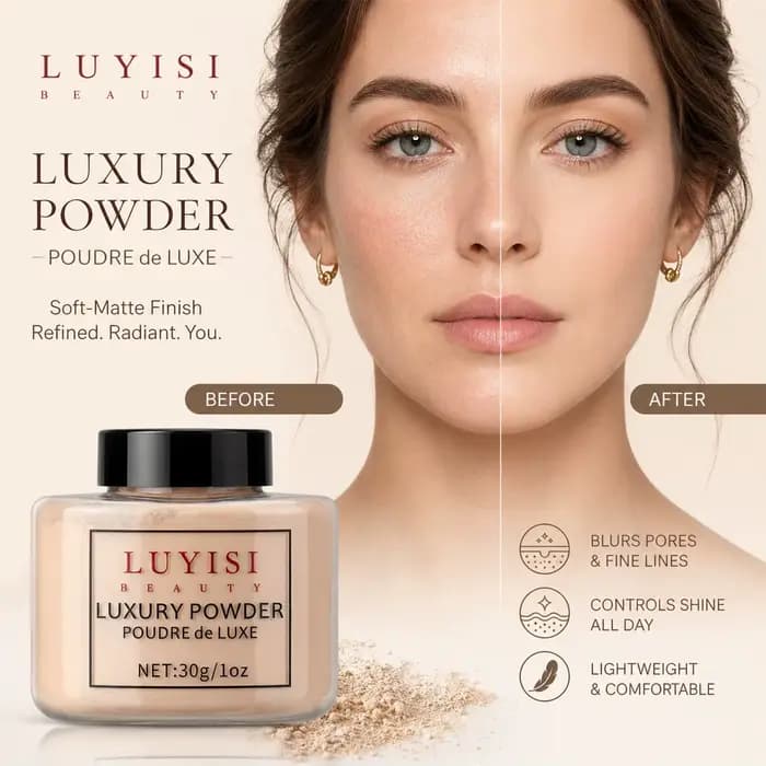 Poudre libre de luxe pour la beauté