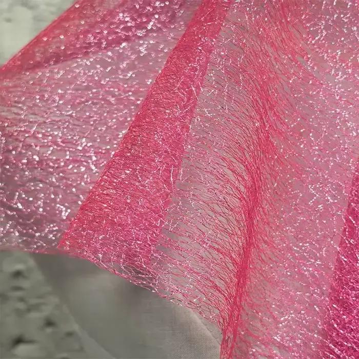 Tissu de fond creux fait à la main, maille irrégulière colorée, Bergame PerconsiderMesh, cadeau de bricolage, vêtements de créateur