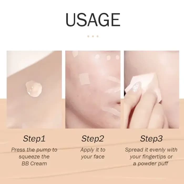BB crème Base maquillage longue durée imperméable éclaircir le teint de la peau couverture imperfections 30ml