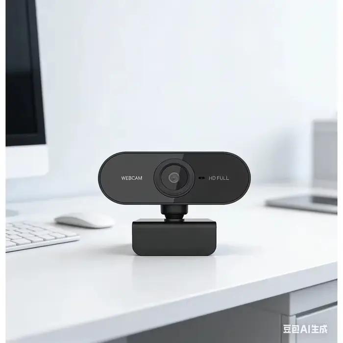 Webcam USB avec microphone, caméra d'ordinateur Plug and Play pour les appels vidéo, Zoom, Teams, streaming, compatible avec PC et Mac