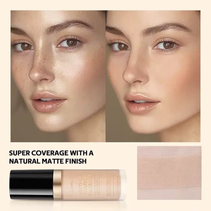 Crème Multi-Usages Couvrante et Hydratante Sans Huile Longue Durée pour Fond de Teint