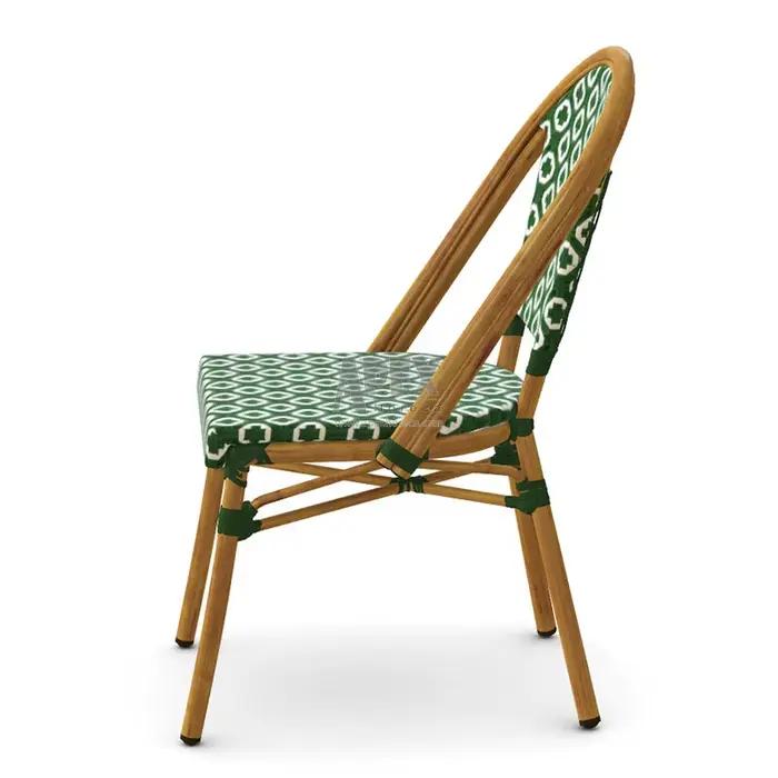 Chaise de jardin empilable en rotin, mobilier d'extérieur, Patio personnalisé, chaise en rotin de Style français
