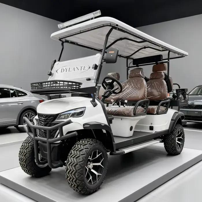 2025 nouveau prix d'ex-usine 2 4 6 8 places 72V véhicule utilitaire électrique tout-terrain chariot de Golf électrique Club voiture voiture de chasse