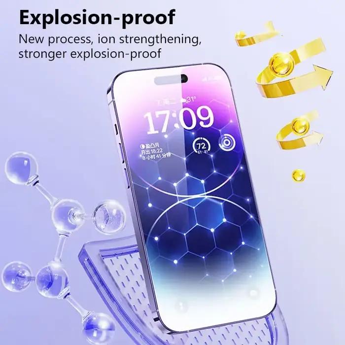 1-5 pièces verre trempé définition HD pour iPhone 17 14 13 12 11 16 15 Pro Max 12 13 X Xs Max XR protecteur d'écran en verre