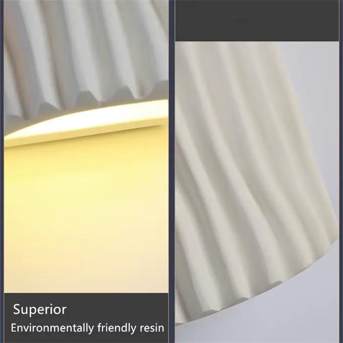 Lampe murale de chevet pour chambre à coucher, lumière décorative de fond de mur de salon style crème, lumière LED d'ambiance pour couloir