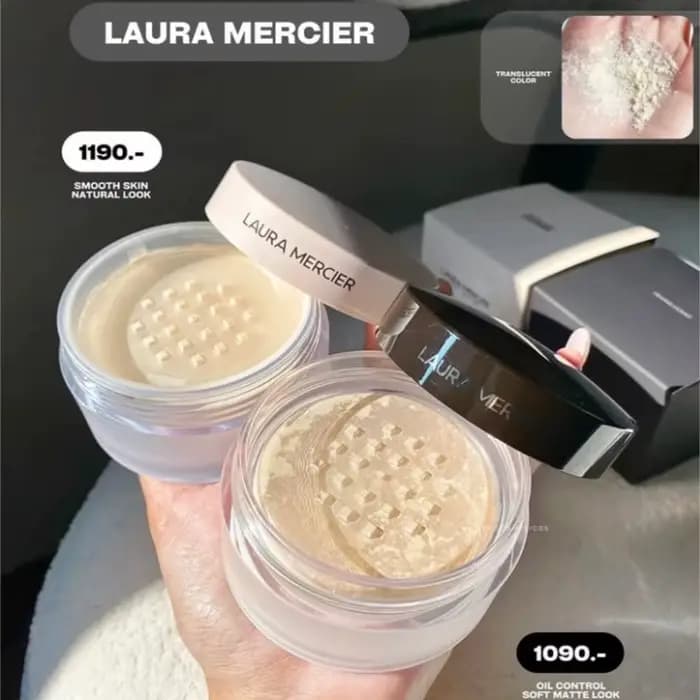 Poudre libre Soft Light de Laura Mercier atténue les ridules