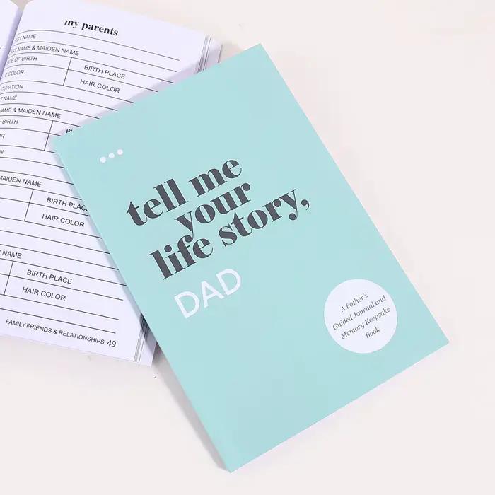 1 PC Carnet A5 Histoires de Famille – Je voudrais entendre l'histoire de mon père et de sa mère – Enregistrez les histoires des membres de la famille – Livre de souvenirs de ma famille