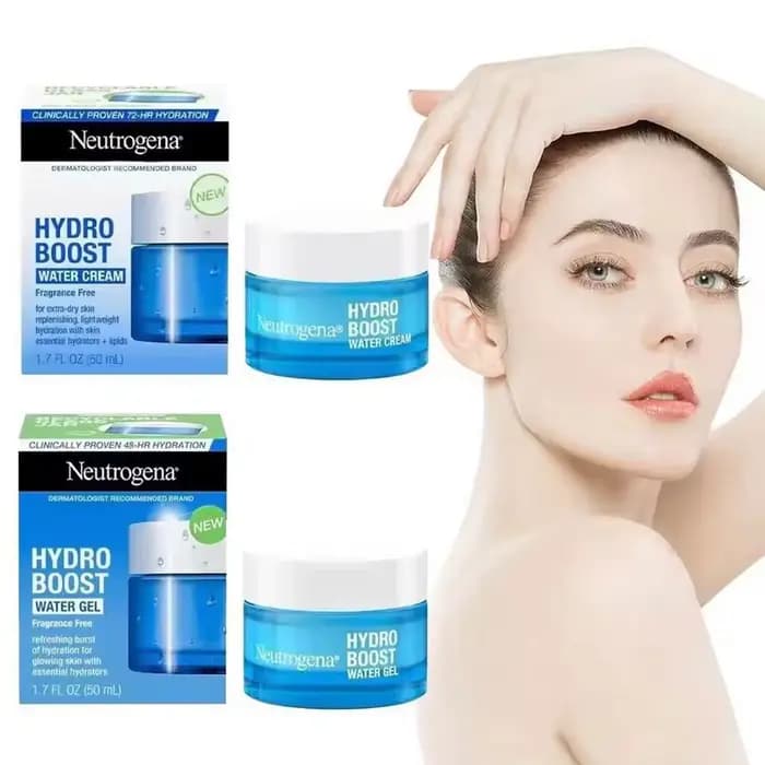 Neutrogena Hydro Boost crème 24 heures d'hydratation légère Non grasse tous les Types de peau Base de maquillage réparation nocturne