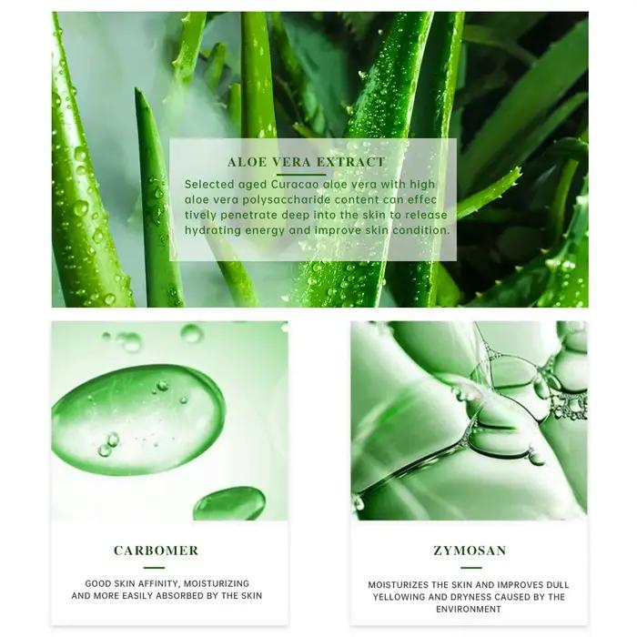 Gel hydratant à l'aloe Vera, soin rafraîchissant, Non collant, crème pour le visage, sans lavage, nourrissant en profondeur, maintient la peau, gomme à l'aloe Vera