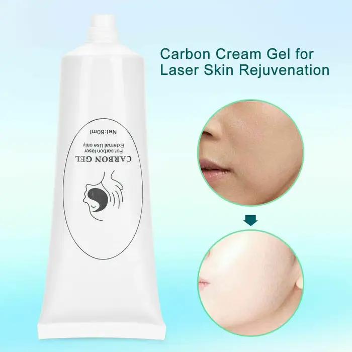 Crème Laser au Carbone pour Peau Radieuse et Jeune 80ml 300ml Profondeur Nettoyage Anti-Acné Rajeunissement Blancheur