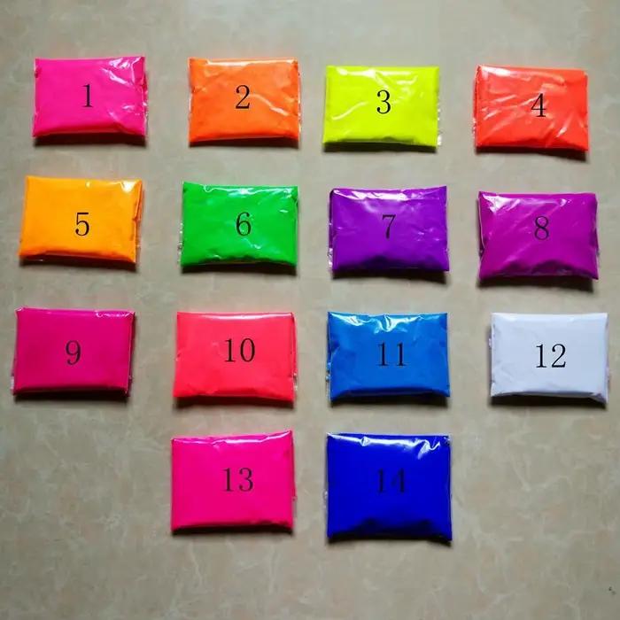 10 couleurs * 50g poudre fluorescente phosphore Pigment cosmétique ongles fard à paupières matériel Fluorescence ongles paillettes poudre 500g