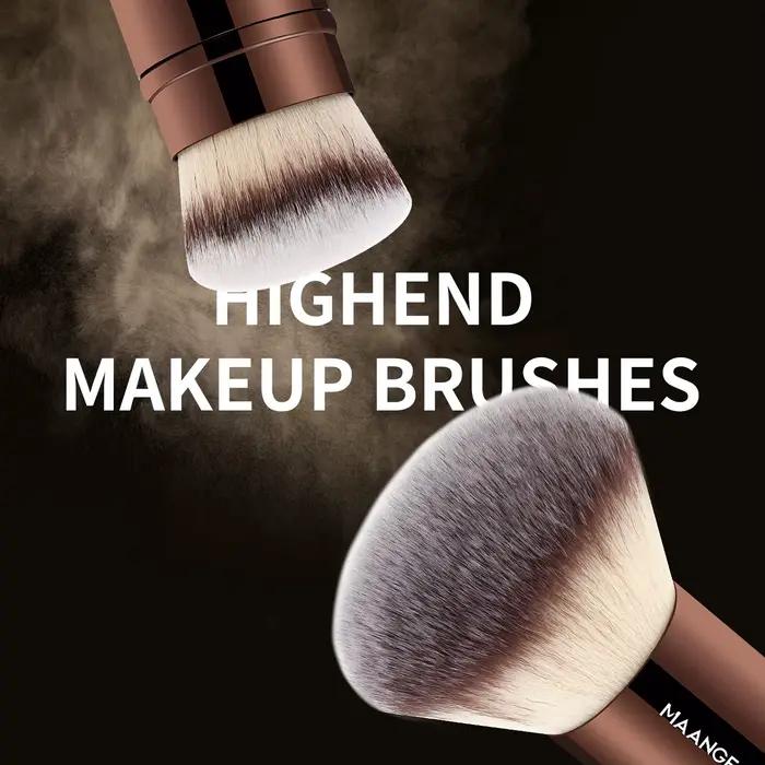 MAANGE 20 pièces/ensemble pinceaux de maquillage professionnels Double extrémité fond de teint correcteurs Blush ombres à paupières brosse pour mélange de poudre de crème liquide