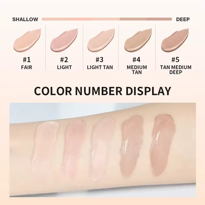 BB Crème Sérum Couvrant Teintée Hydratante Soin de la Peau Fond de Teint Maquillage Correcteur Unifie