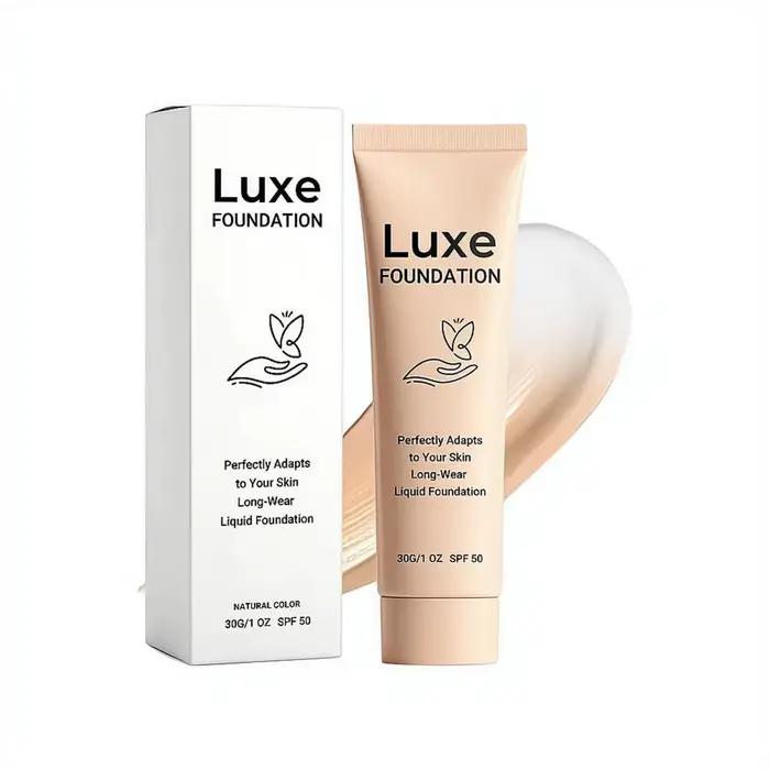 Fond de Teint Liquide Adaptatif à Changement de Couleur, Léger, Maquillage Naturel, Adaptation au Teint, Respirant, Longue Tenue, Teint Uniforme et Lisse