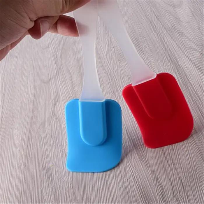 Petits outils de pâtisserie, spatule en Silicone, grattoir de cuisson crème, manche de beurre, brosse à gâteaux, ustensile de cuisine de 18CM