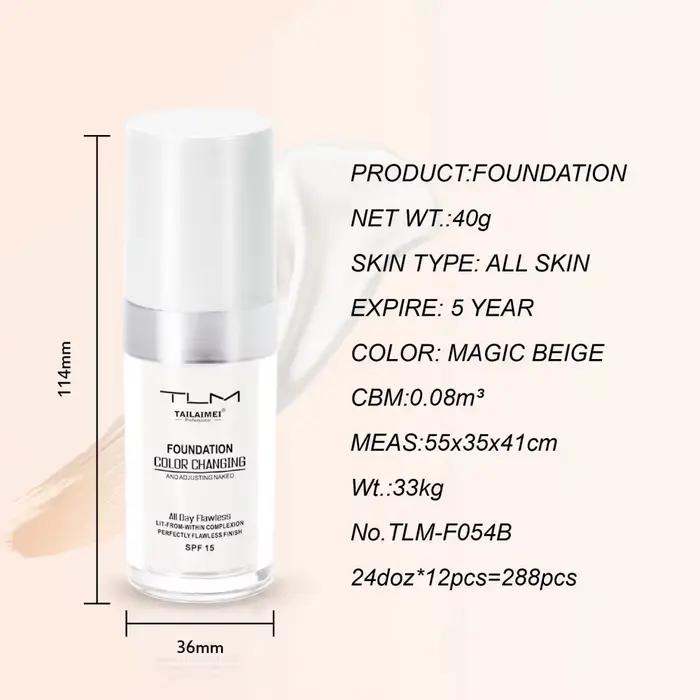 TLM TAILAIMEI F054-B fond de teint changeant de couleur