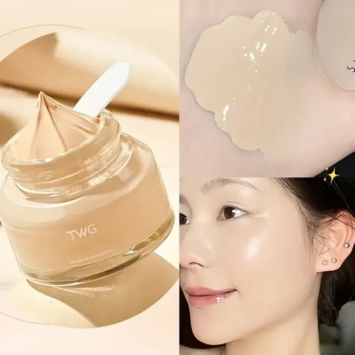 Maquillage de beauté fond de teint léger crème Base